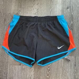 Nike Dri-Fit Running Shorts Black Blue Orange Women's Small Athletic Gym Workout